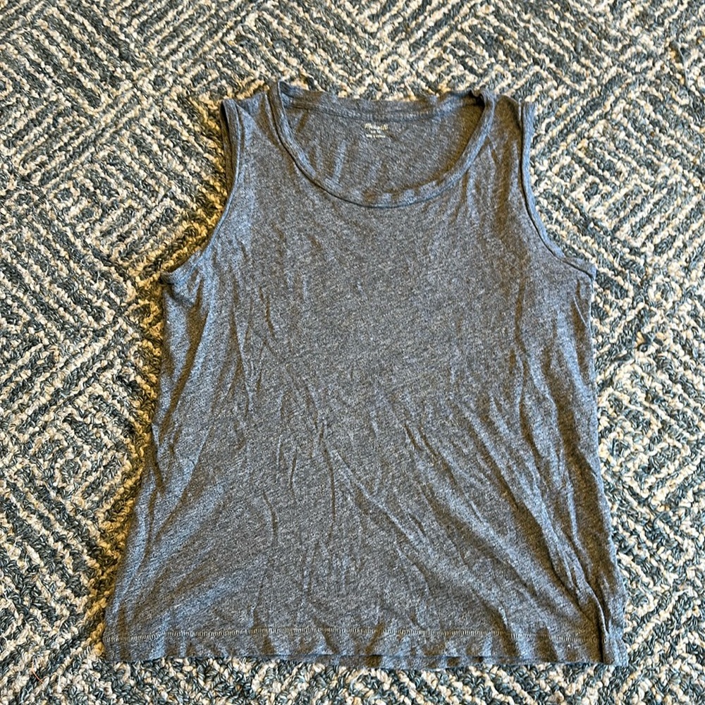 Madewell - grey medium tank top